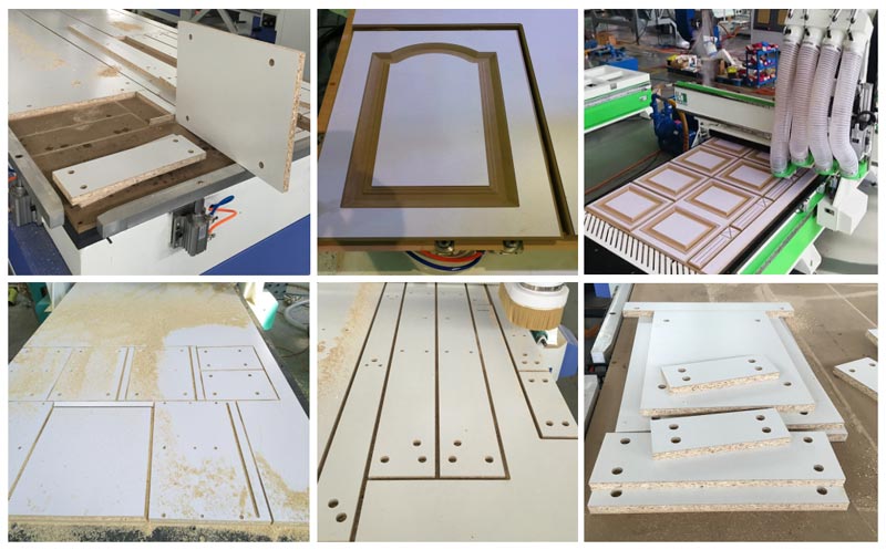Atc CNC Router With Drilling Unit Working Samples